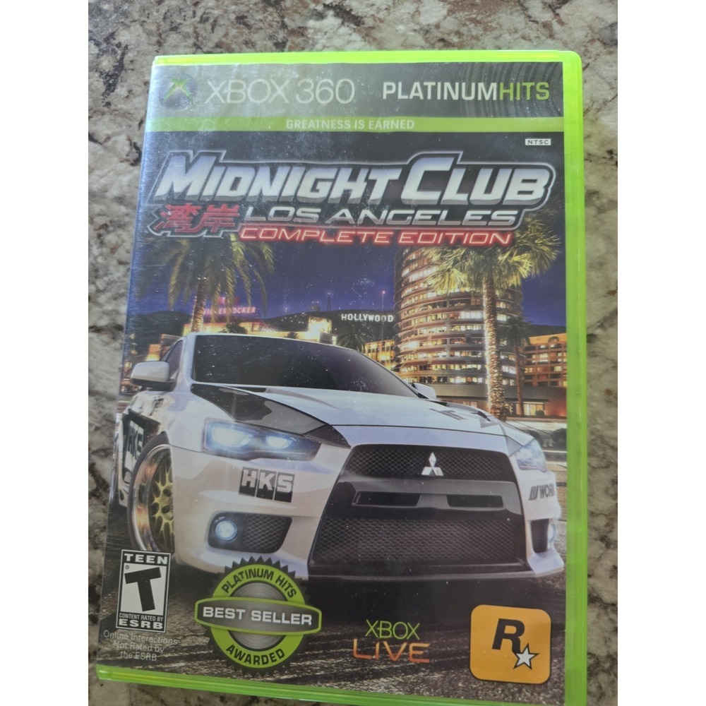Xbox 360 Game Midnight Club Los Angeles Complete Edition Plat, Hit Teen Rated